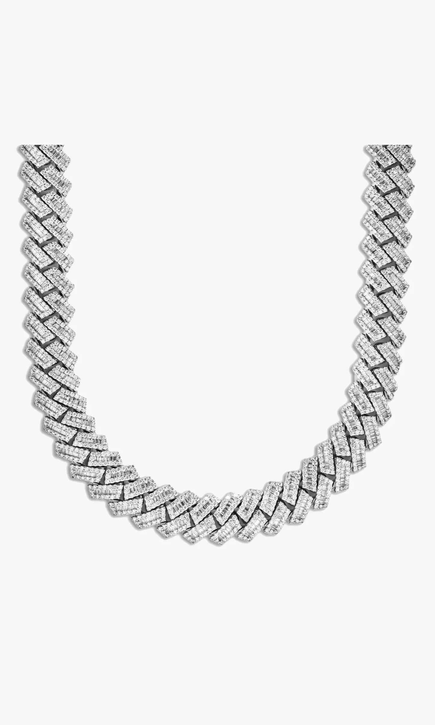 Cuban Link Chain With Baguettes