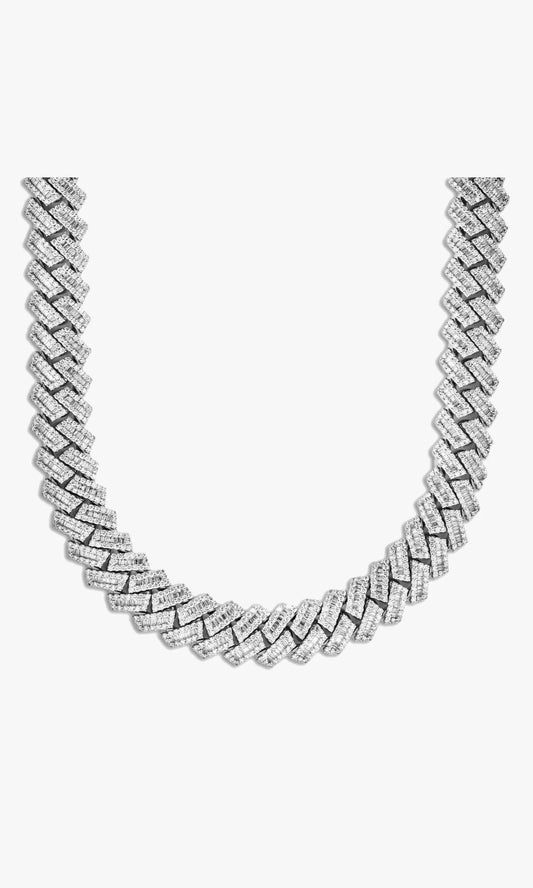 Cuban Link Chain With Baguettes