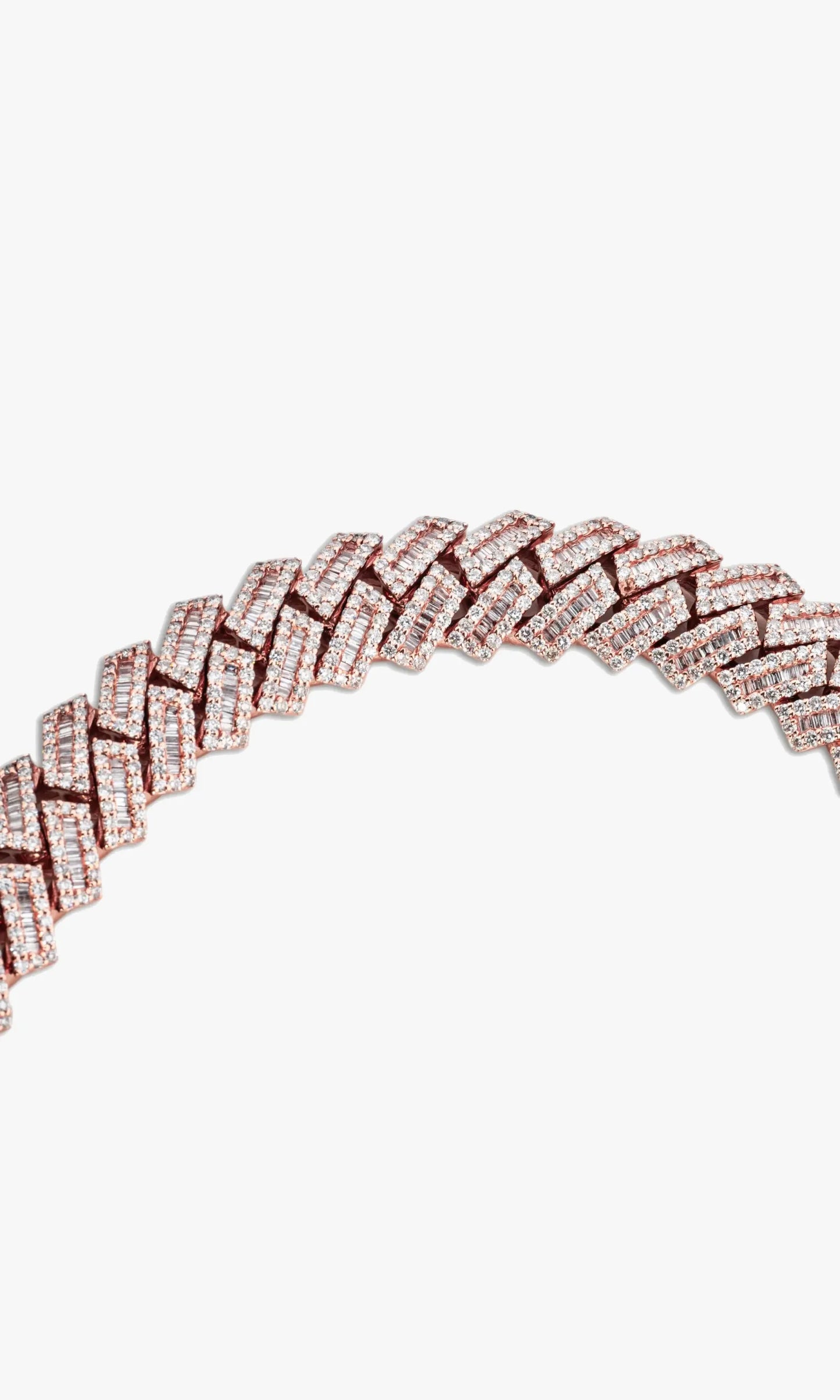 Cuban Link Chain With Baguettes