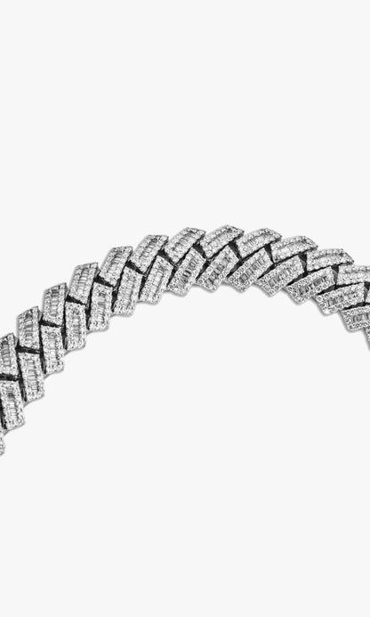 Cuban Link Chain With Baguettes