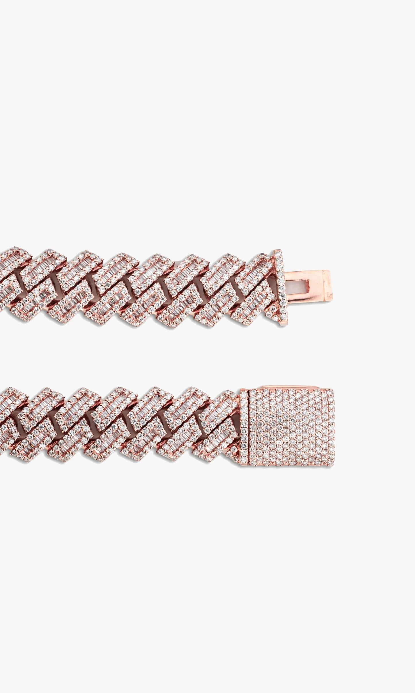 Cuban Link Chain With Baguettes
