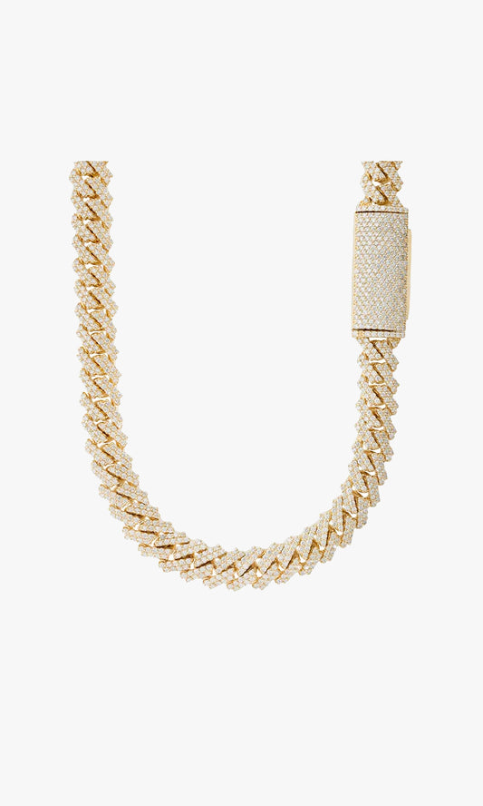 Cuban Link Chain With Diamonds