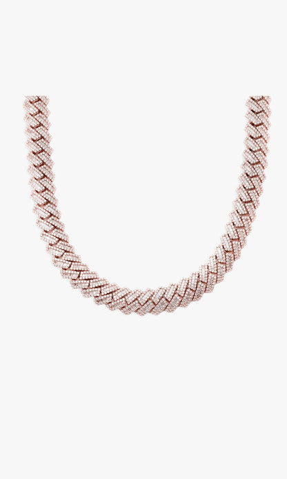 Cuban Link Chain With Diamonds and Baguettes