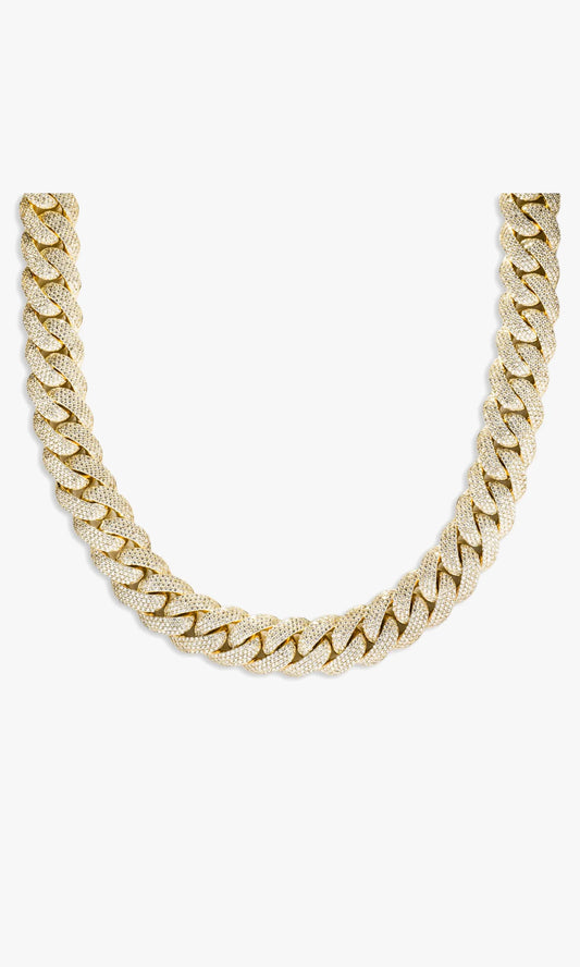 Cuban Link Chain With Diamonds