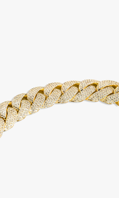 Cuban Link Chain With Diamonds