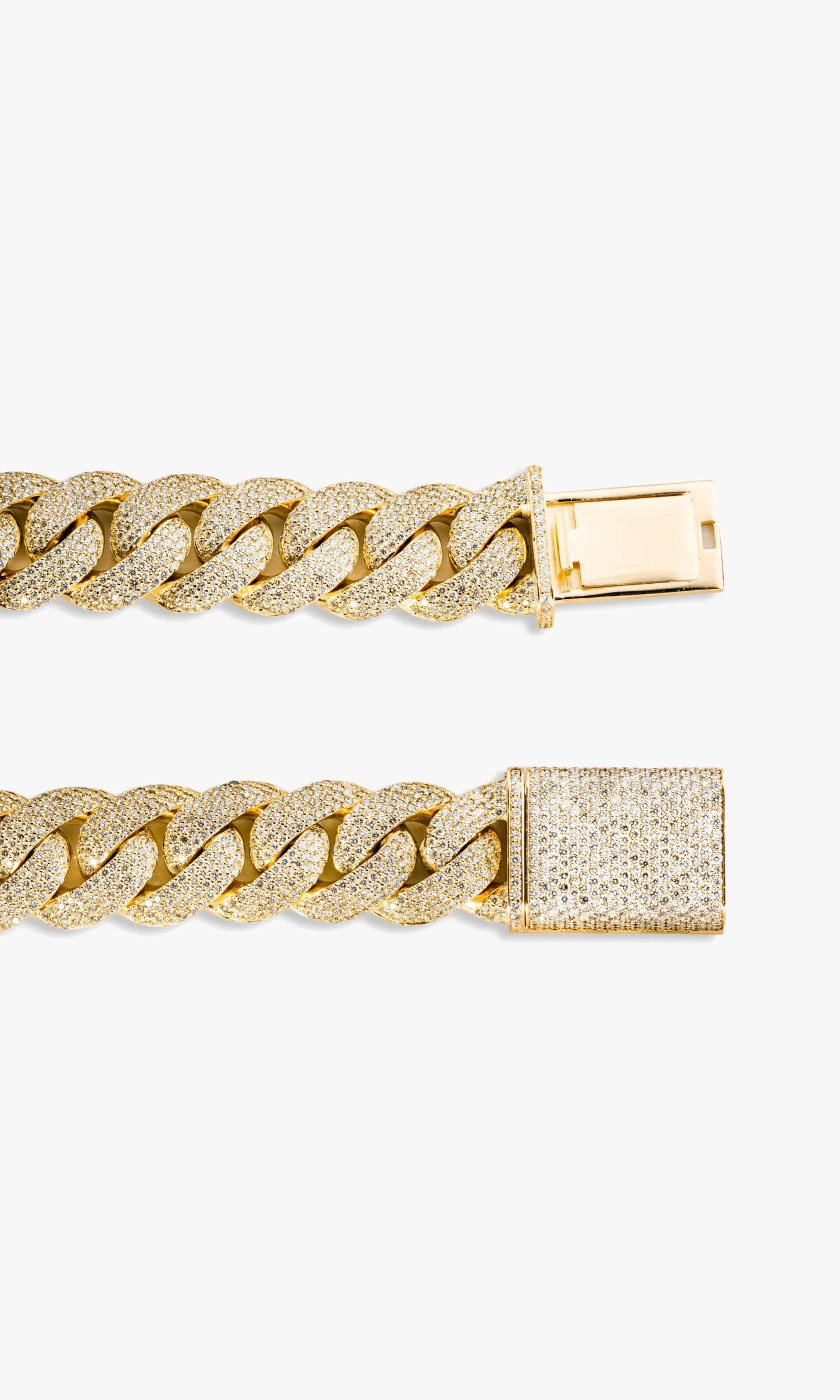 Cuban Link Chain With Diamonds