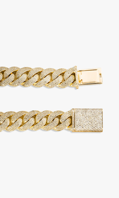 Cuban Link Chain With Diamonds