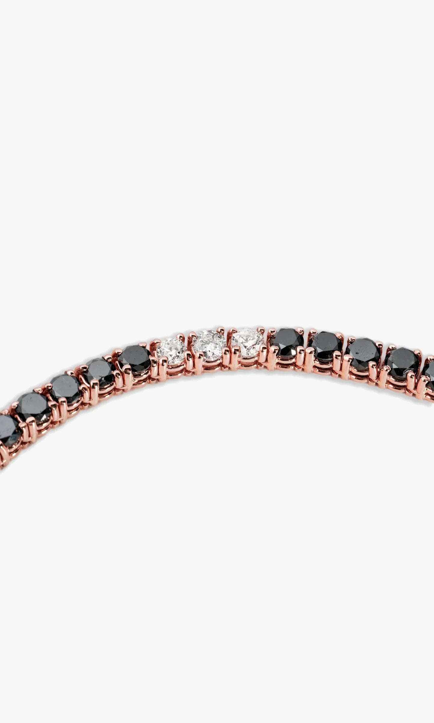 Tennis Chain With Black Diamonds