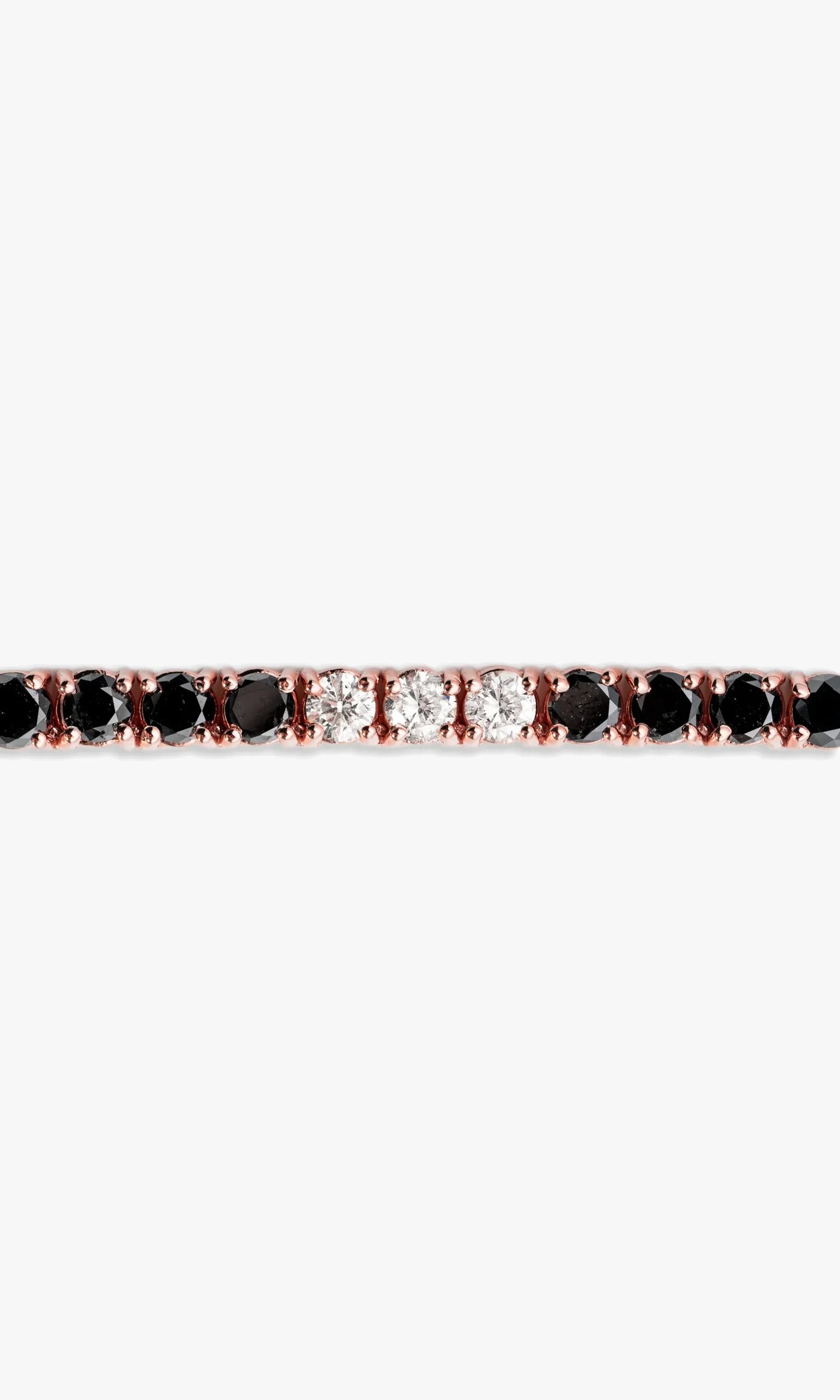 Tennis Chain With Black Diamonds