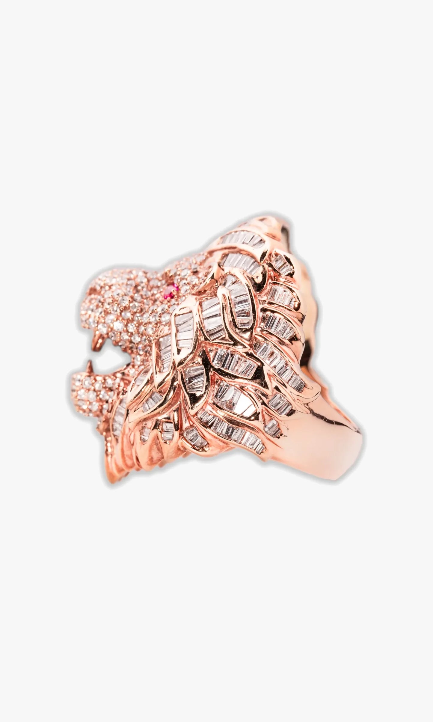 Lion Ring With Diamonds