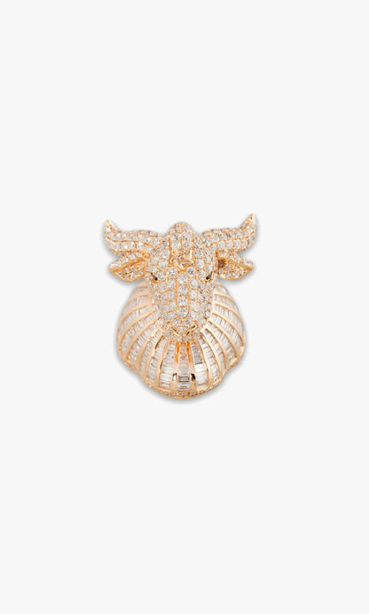 Goat Ring With Diamonds