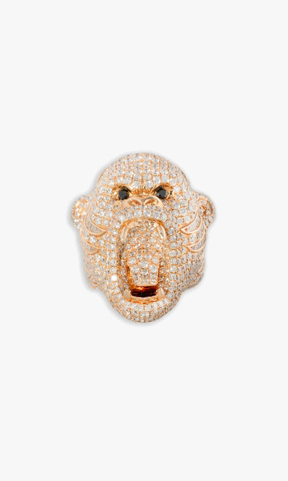 Gorilla Ring With Diamonds