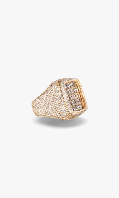 Champion Ring With Emeralds