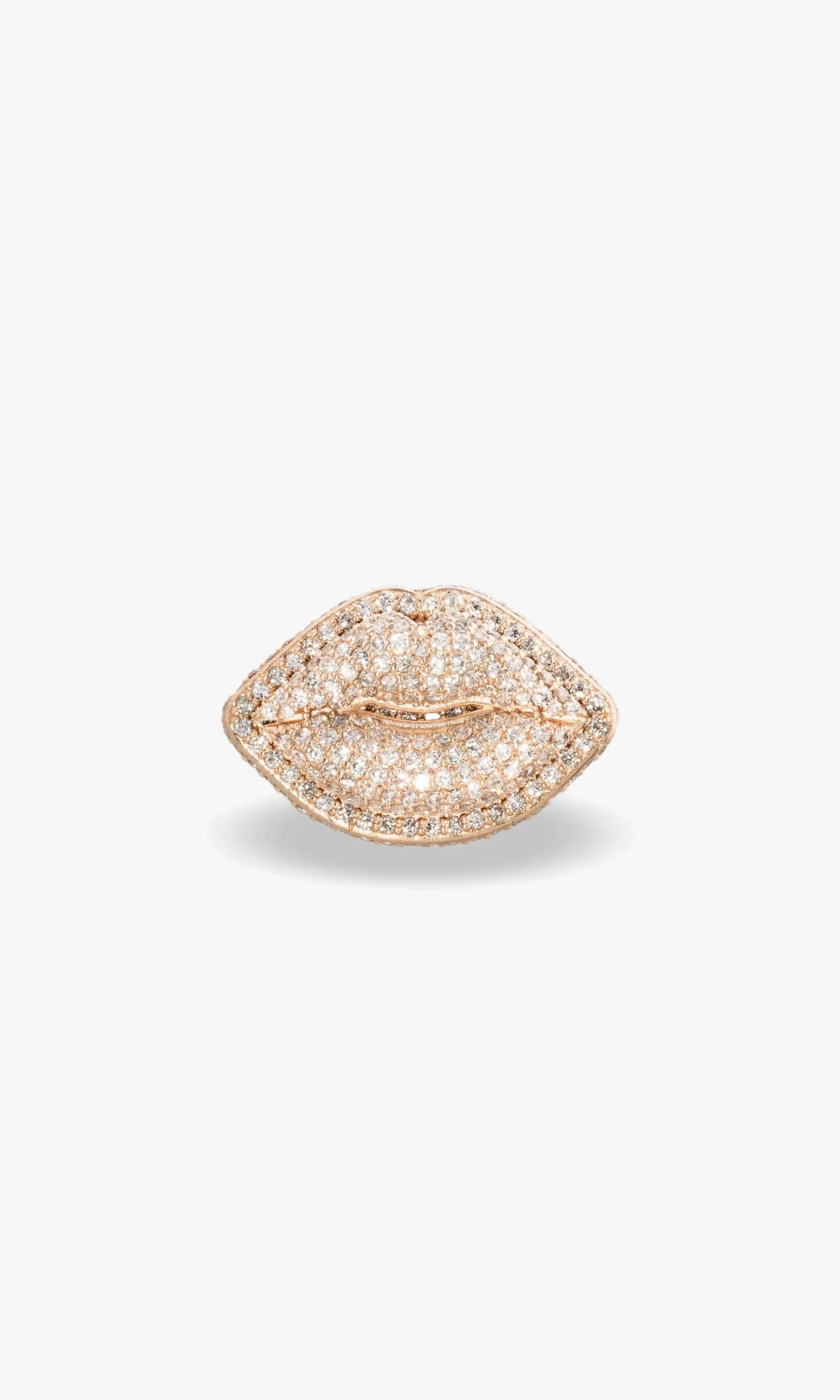 Lip Ring With Diamonds