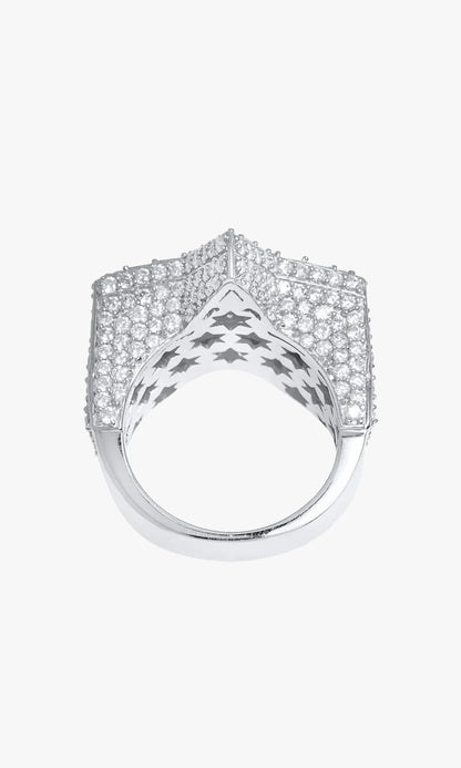 Star Ring With Diamonds And Baguettes