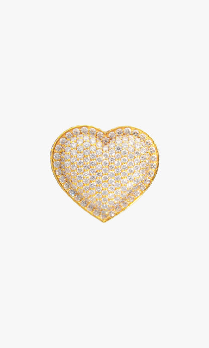 Heart Ring With Diamonds