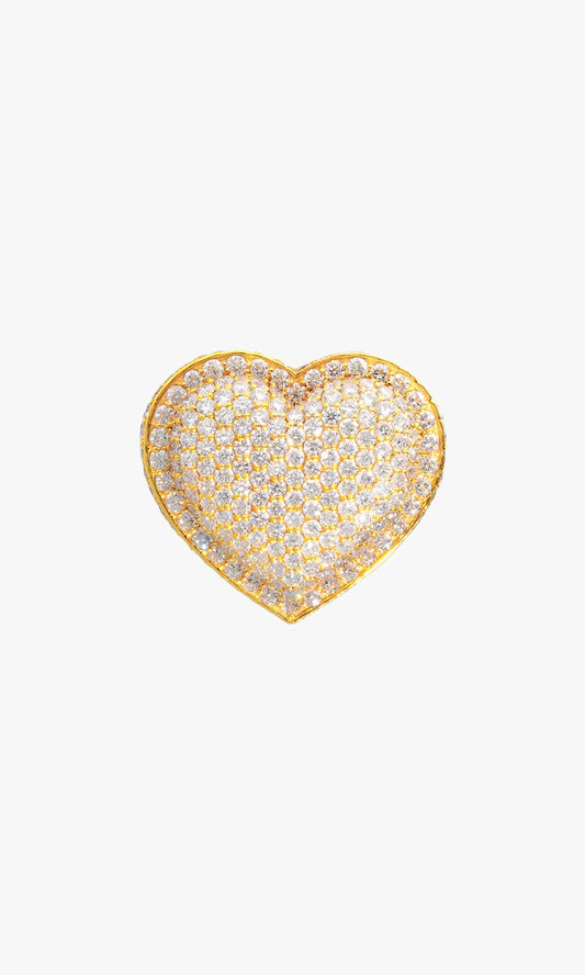 Heart Ring With Diamonds