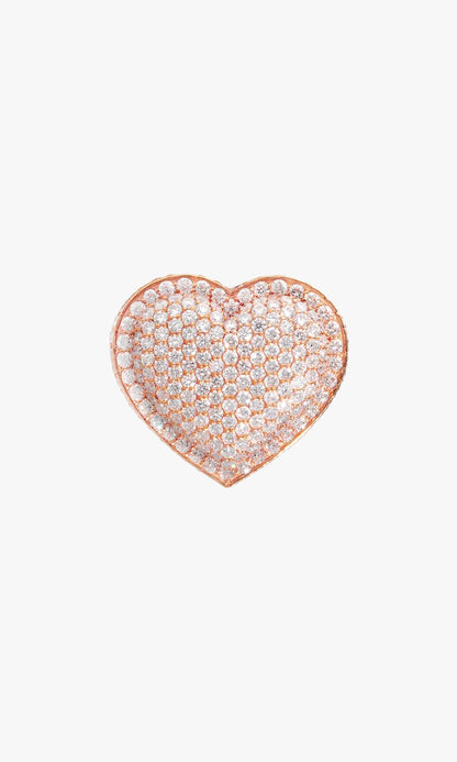 Heart Ring With Diamonds