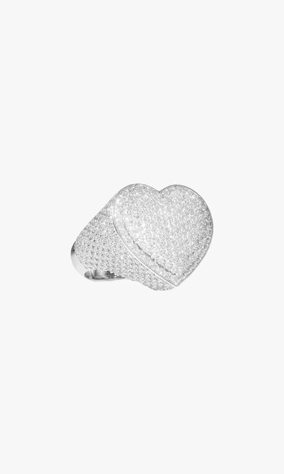 Heart Ring With Diamonds
