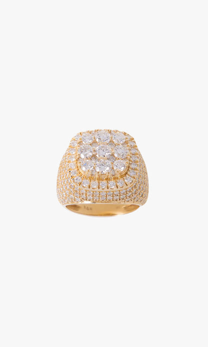 9 Stones Ring For Men With Diamonds