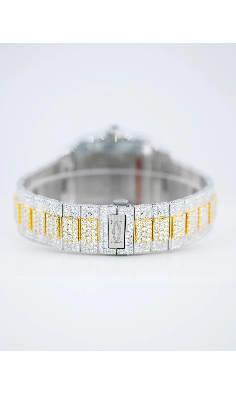 Unique VVS Moissanite Roman Dial Stainless Steel Watch Hip Hop Iced Out Personalized Luxury Watches