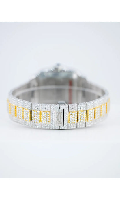 Unique VVS Moissanite Roman Dial Stainless Steel Watch Hip Hop Iced Out Personalized Luxury Watches
